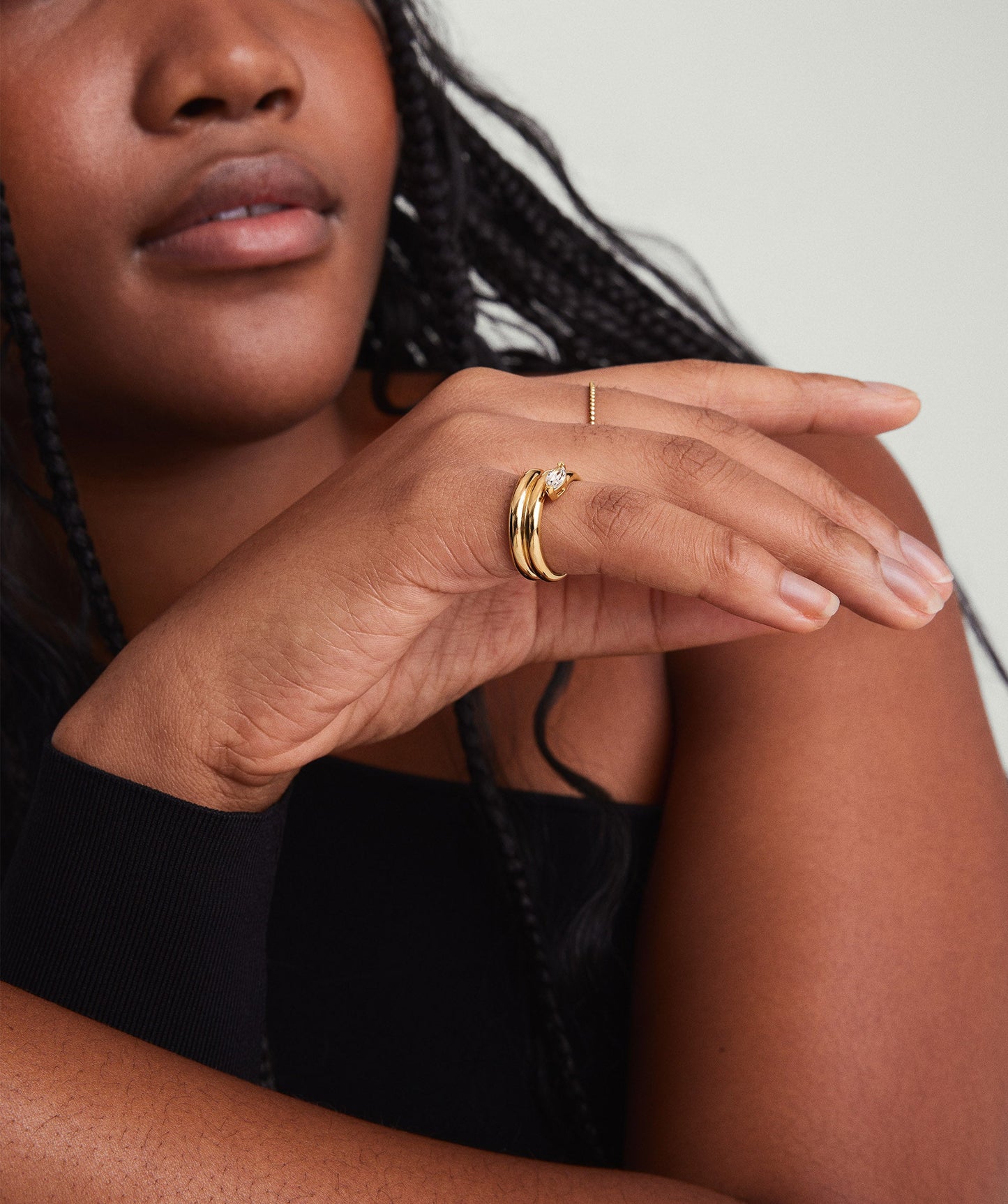 Boa Gemstone Coil Ring