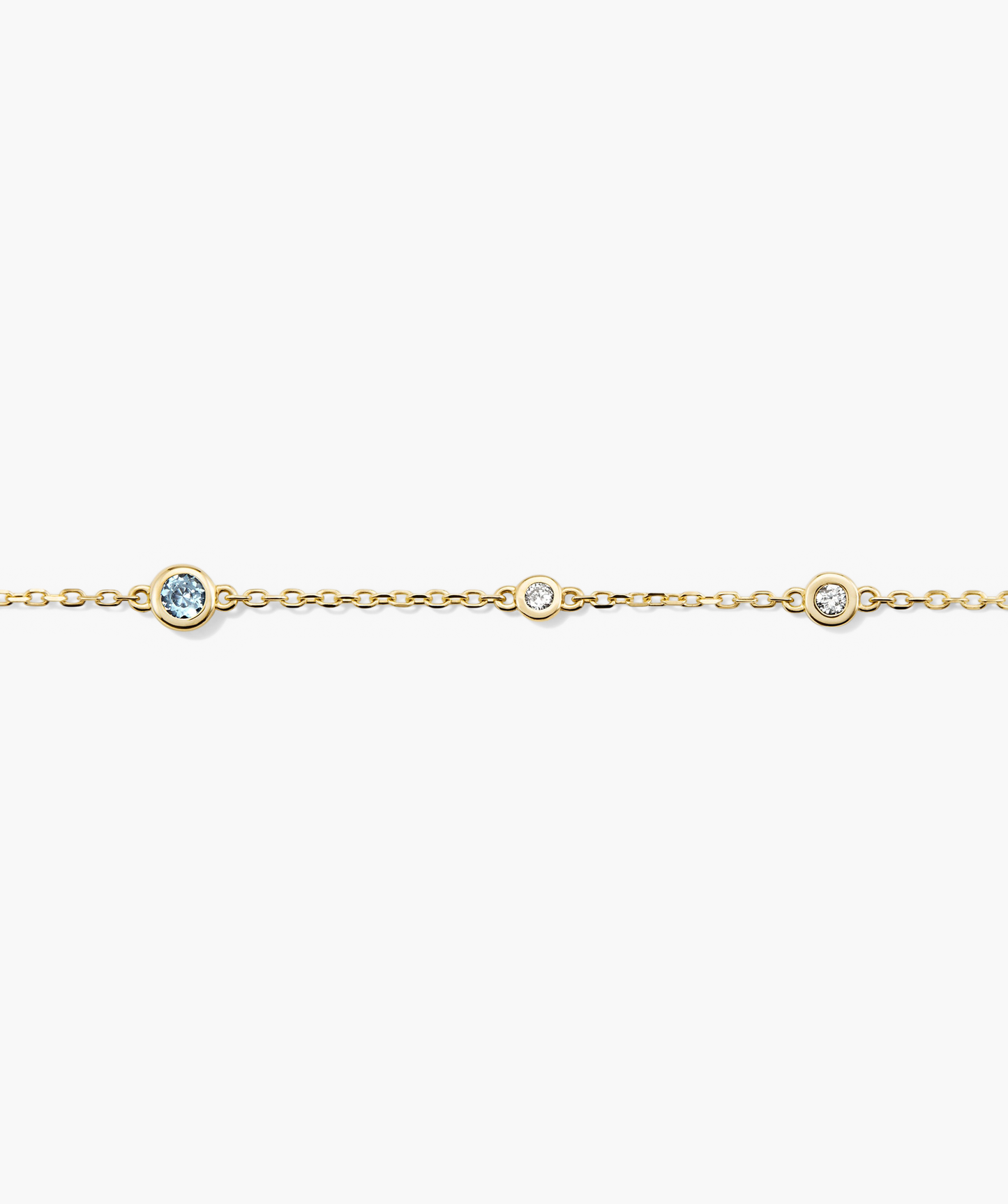 Multi Gemstone Station Bracelet