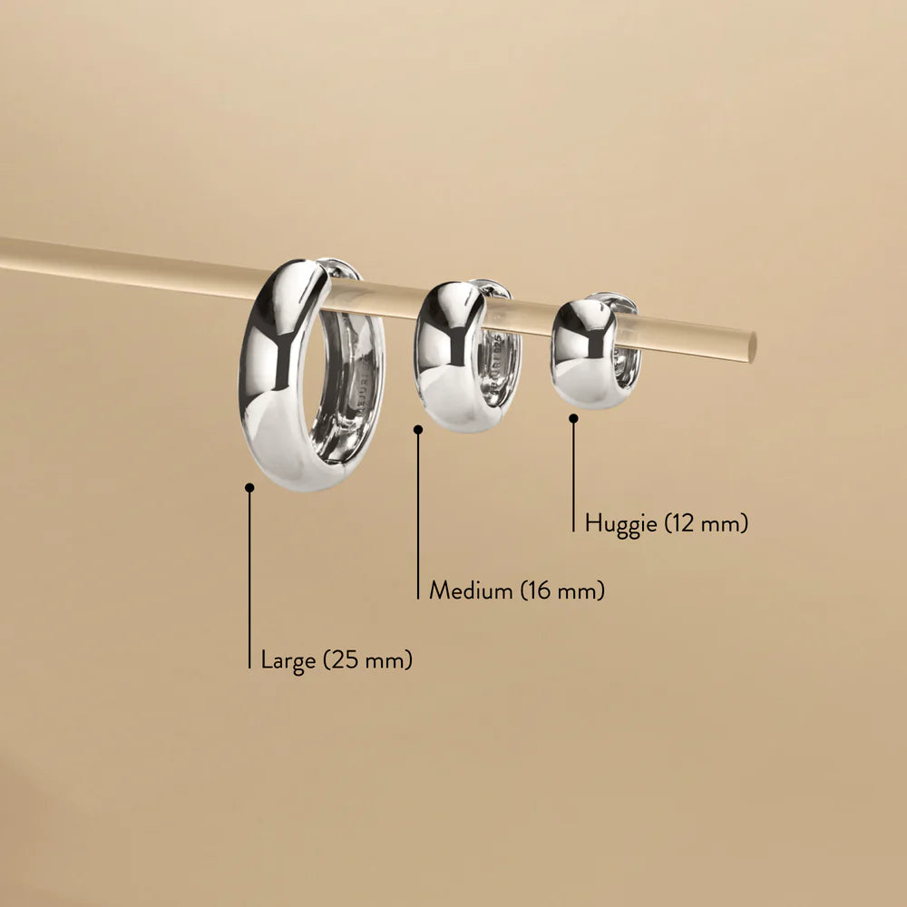 Chunky Huggie Hoops