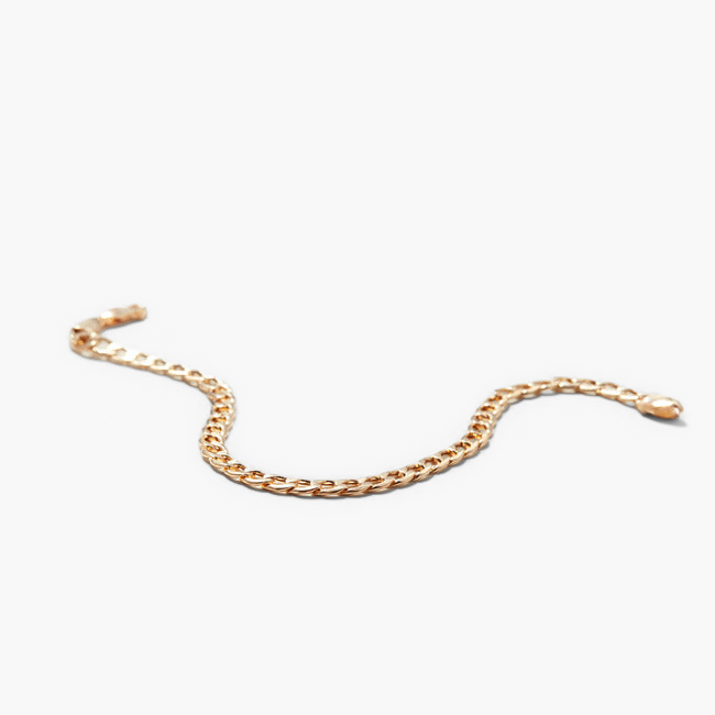 Flat Curb Chain Bracelet