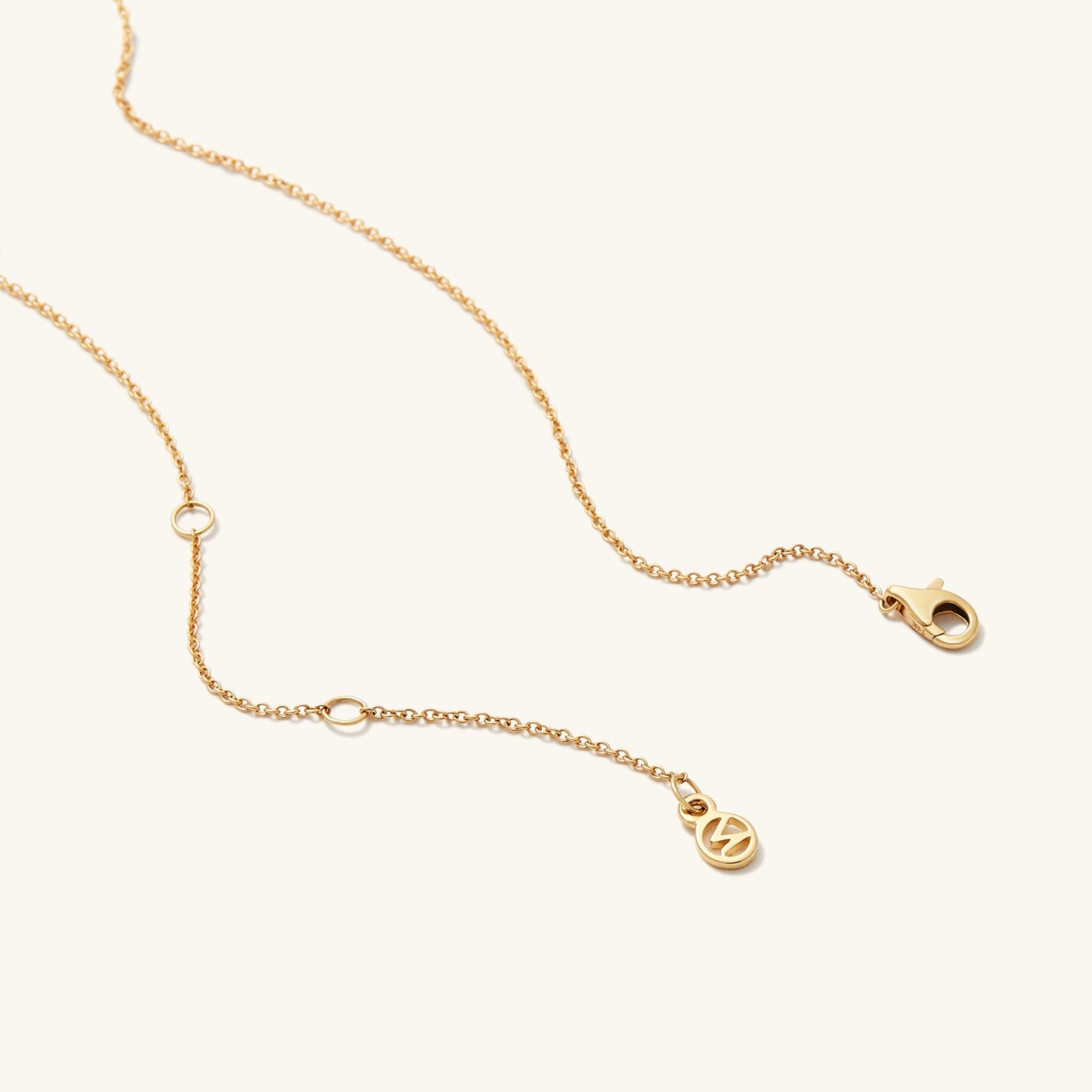 Pave Diamond Wishbone Necklace