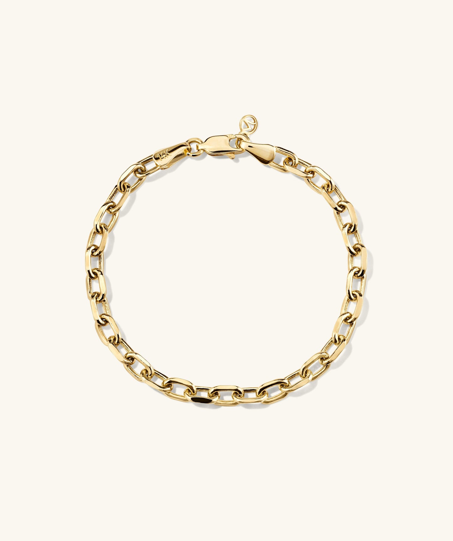Large Square Oval Chain Bracelet