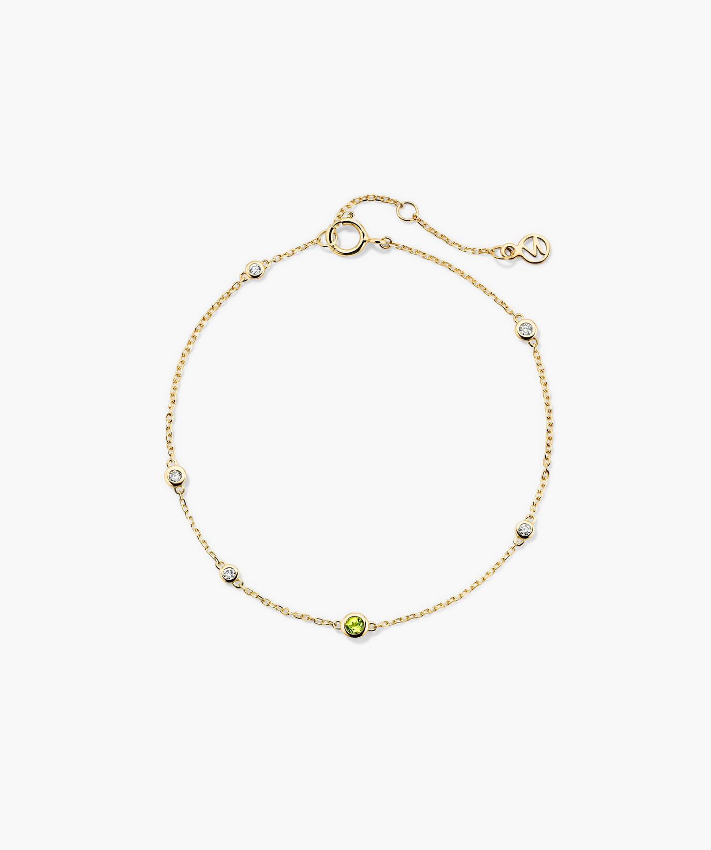 Multi Gemstone Station Bracelet