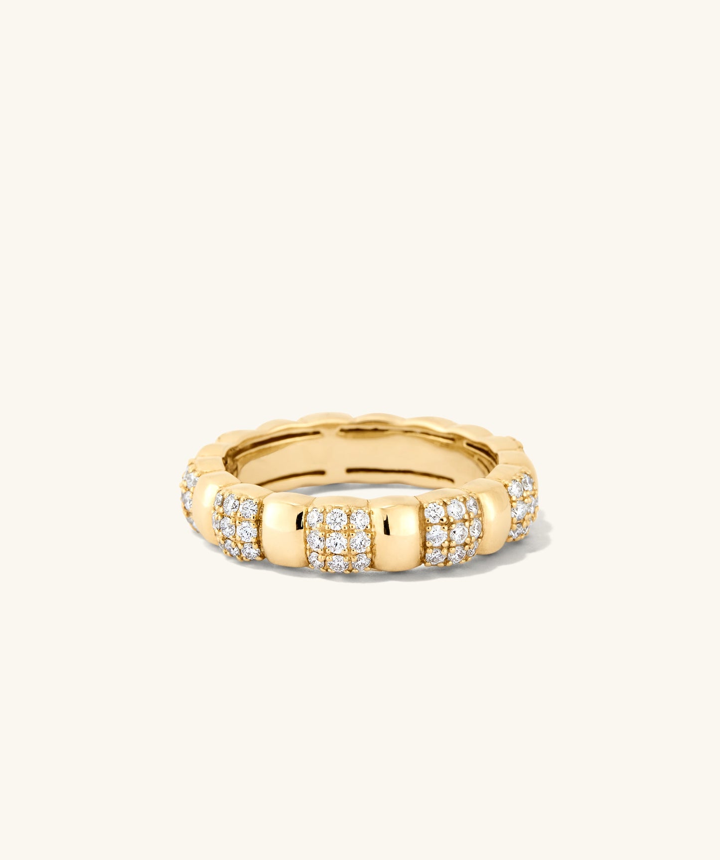 Pave Diamond Soft Charlotte Ring