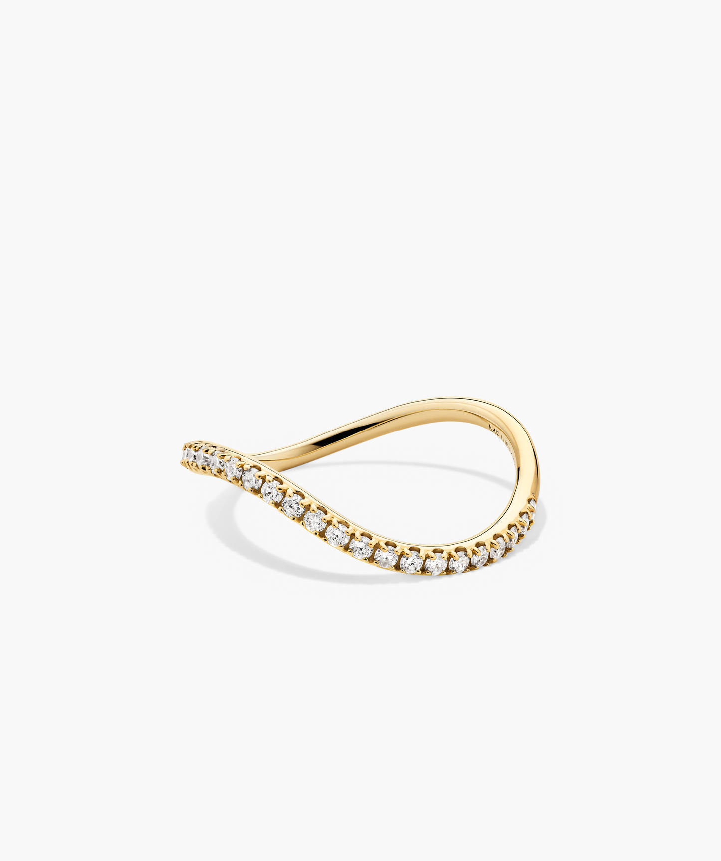 Dome Figure Pave Diamond Ring