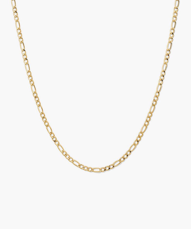 3.25mm Bold Figaro Chain Necklace