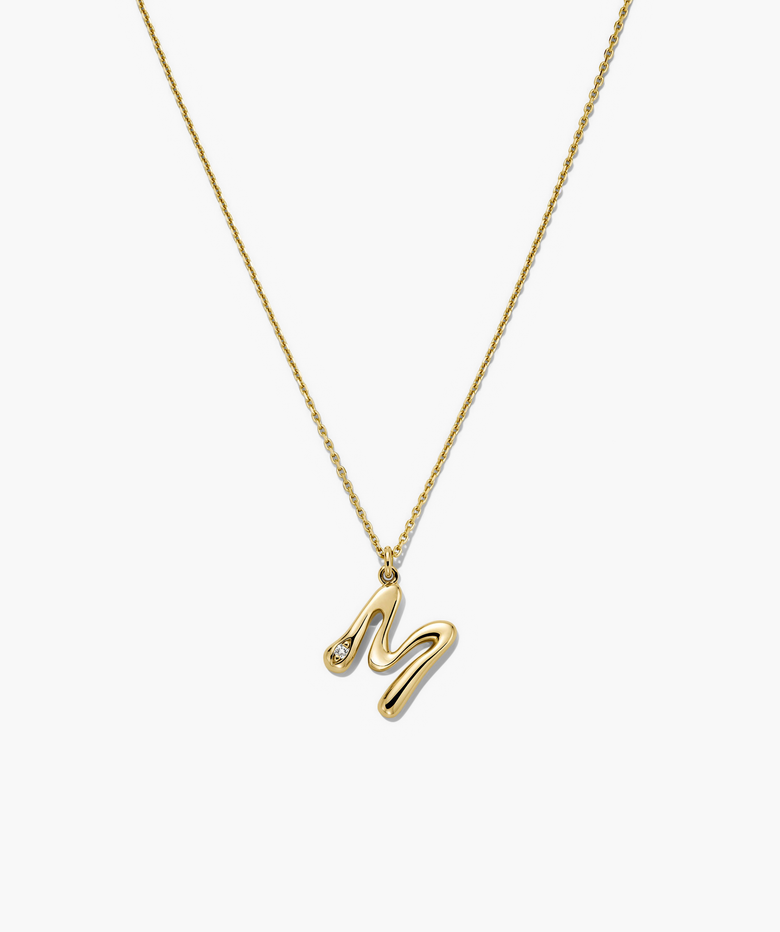 Mejuri Letter Pendant Necklace
