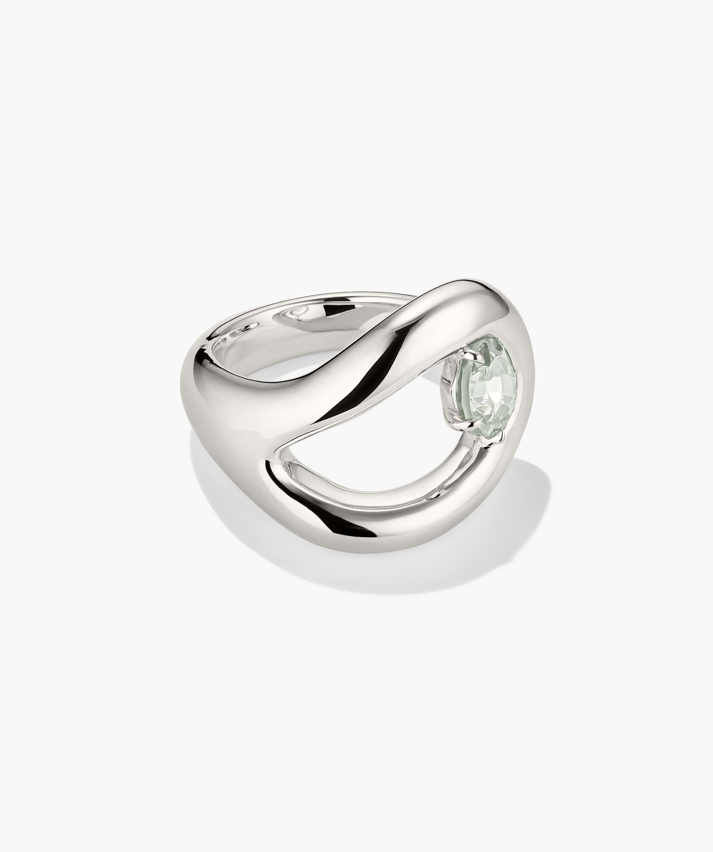 Organic Dome Open Gemstone Ring
