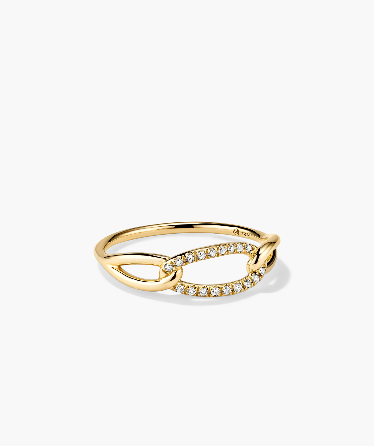 Pave Diamond Oversized Curb Ring