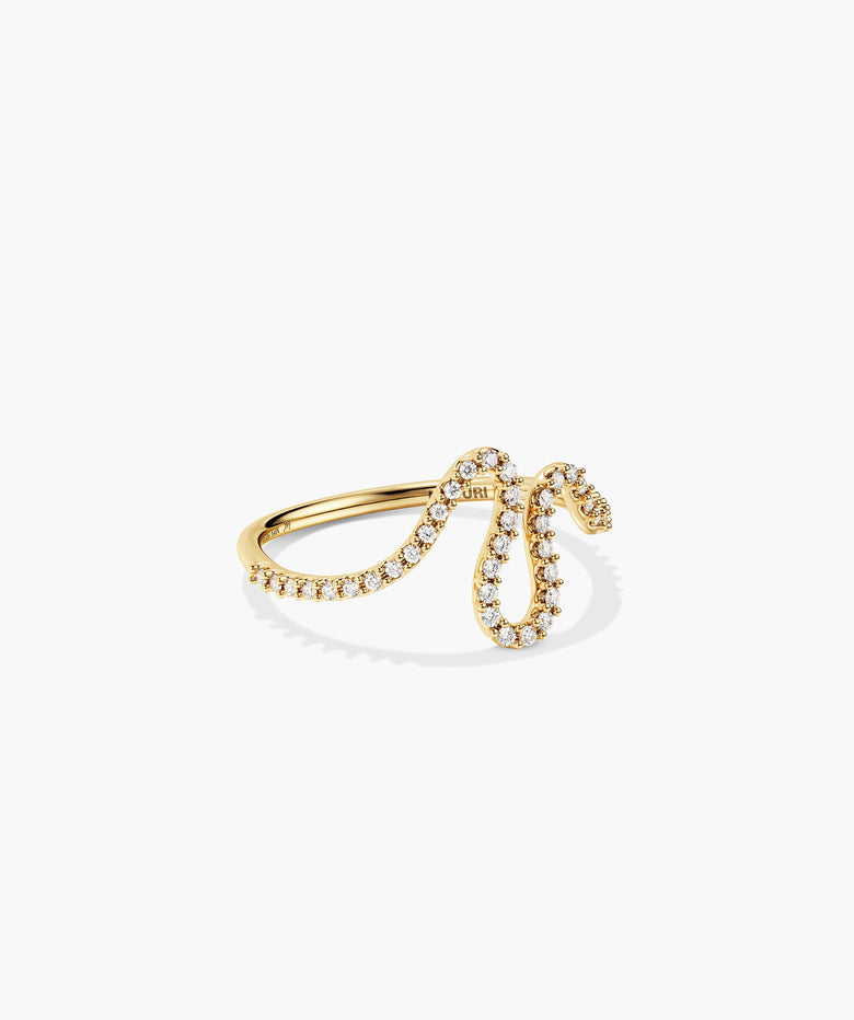 Interconnected Wave PavÃƒÂ© Diamond Ring