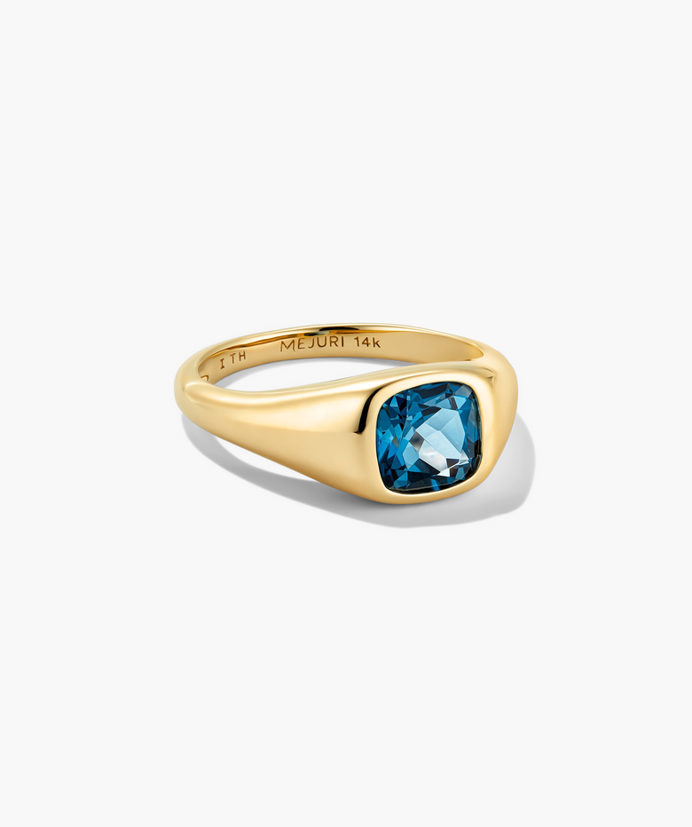 Boss Gemstone Signet Pinky Ring LBT