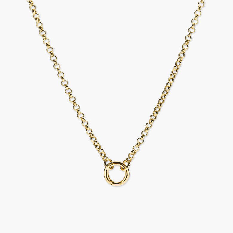 Rolo Chain Charm Necklace