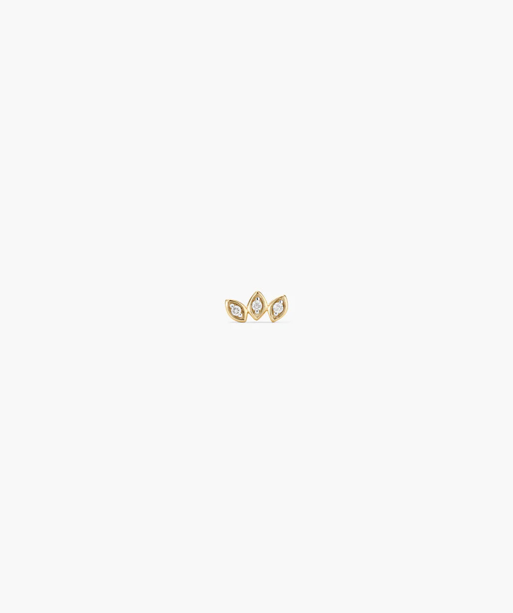 Marquise Diamond Bar Stud