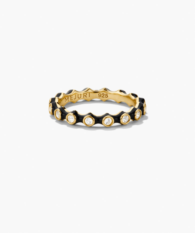 Charlotte Stacker Gemstone Enamel Ring