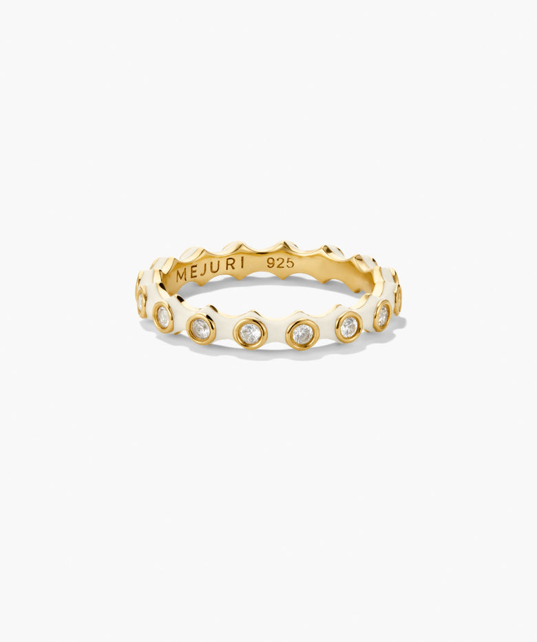 Charlotte Stacker Gemstone Enamel Ring