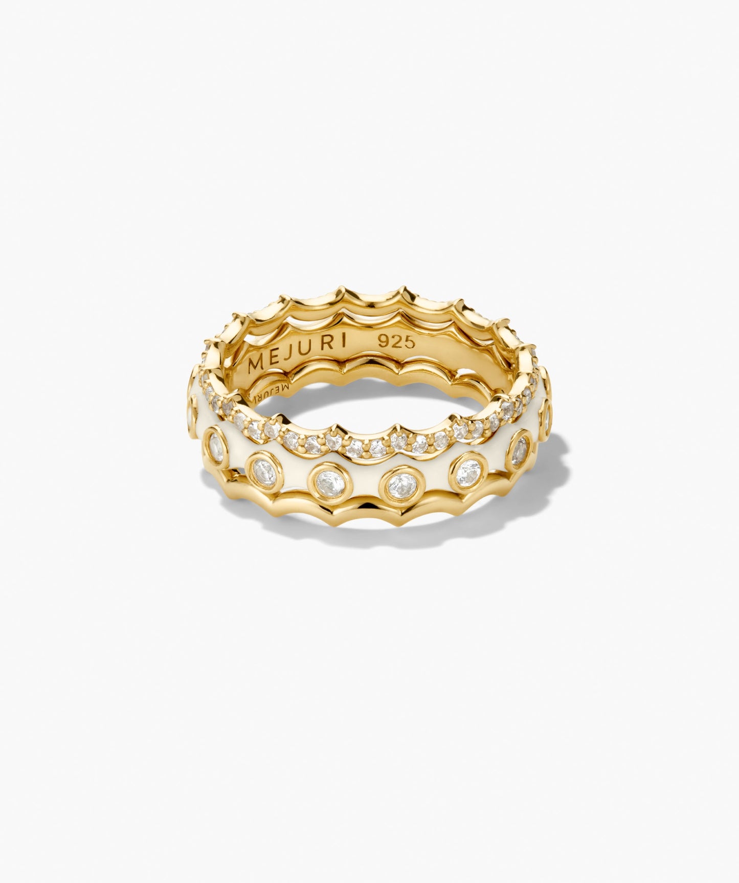 Charlotte Stacker Gemstone Enamel Ring