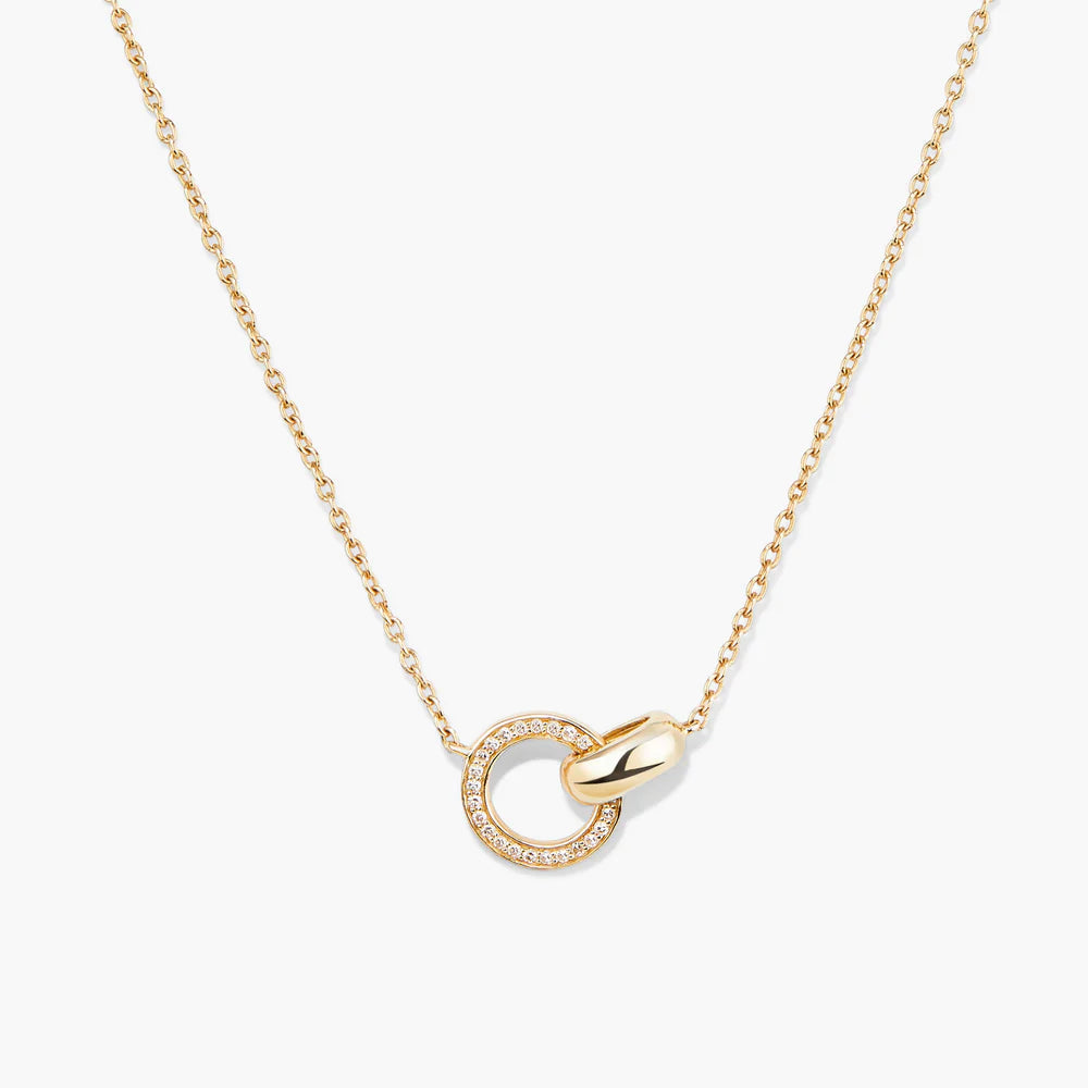 Pave Diamond Linked Necklace