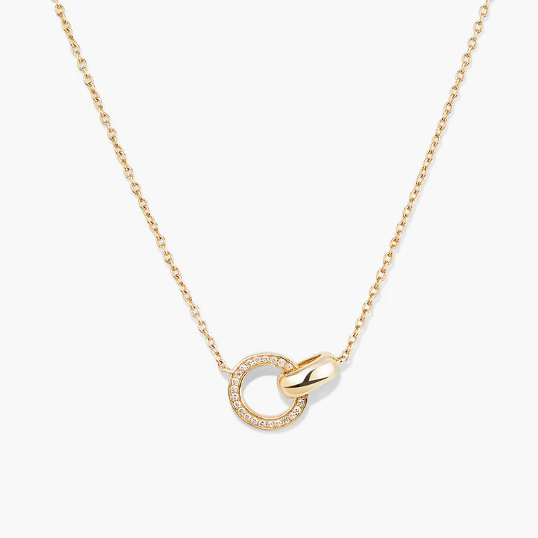 Pave Diamond Linked Necklace