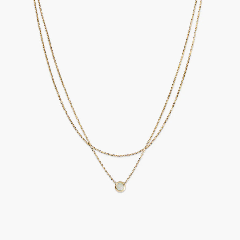 Layered Opal Necklace