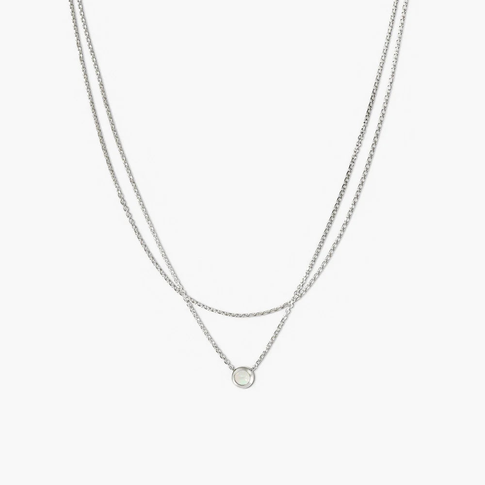 Layered Opal Necklace