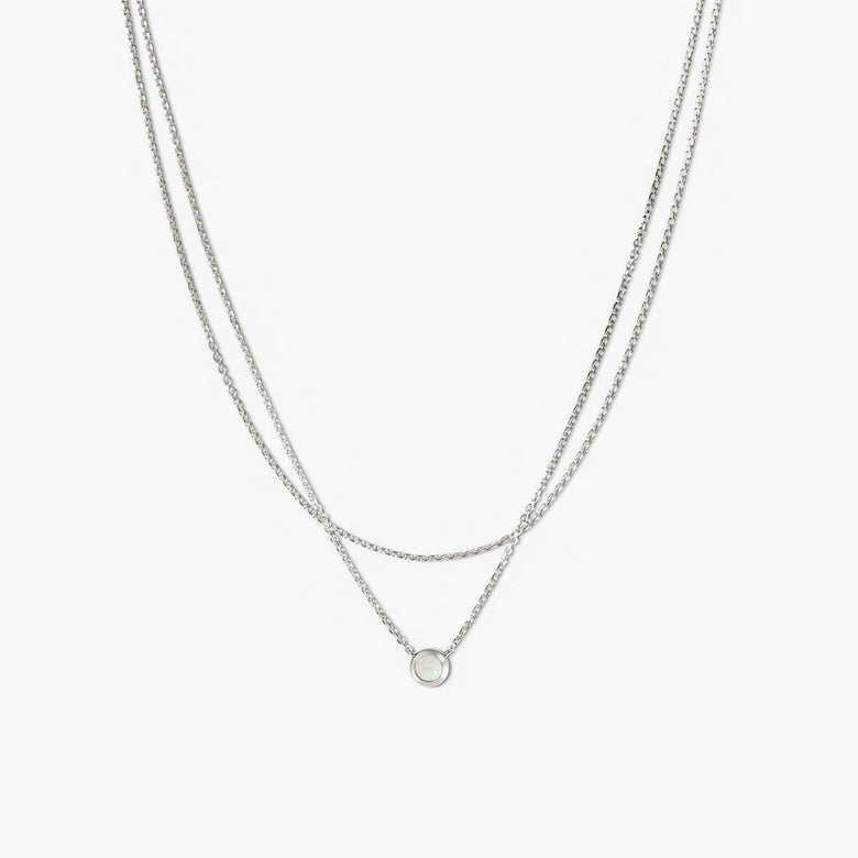 Layered Opal Necklace