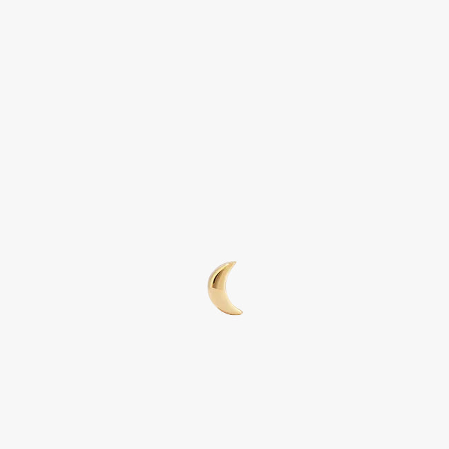 Pos - Straight Moon Flat Back Stud