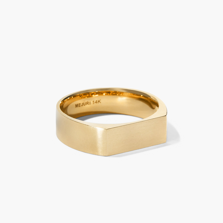Slim Rectangular Signet Ring