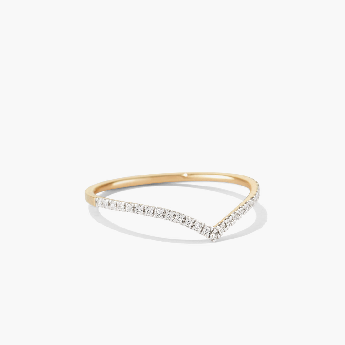 Pave Diamond Wishbone Ring