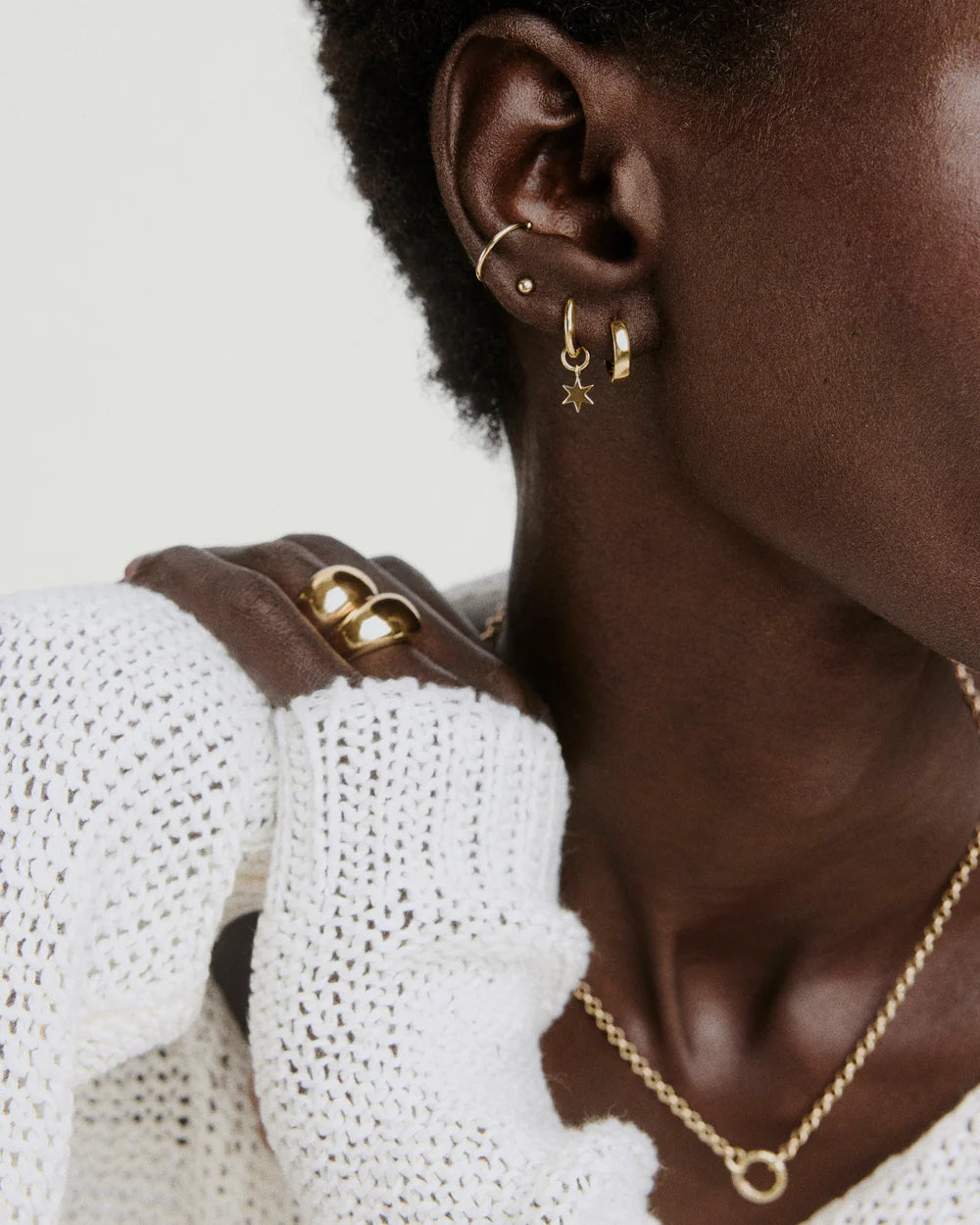 Bold Huggie Hoops