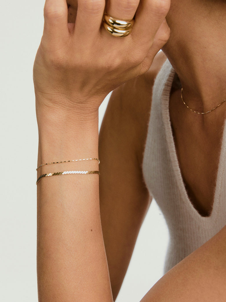 Mini Paperclip Chain Bracelet