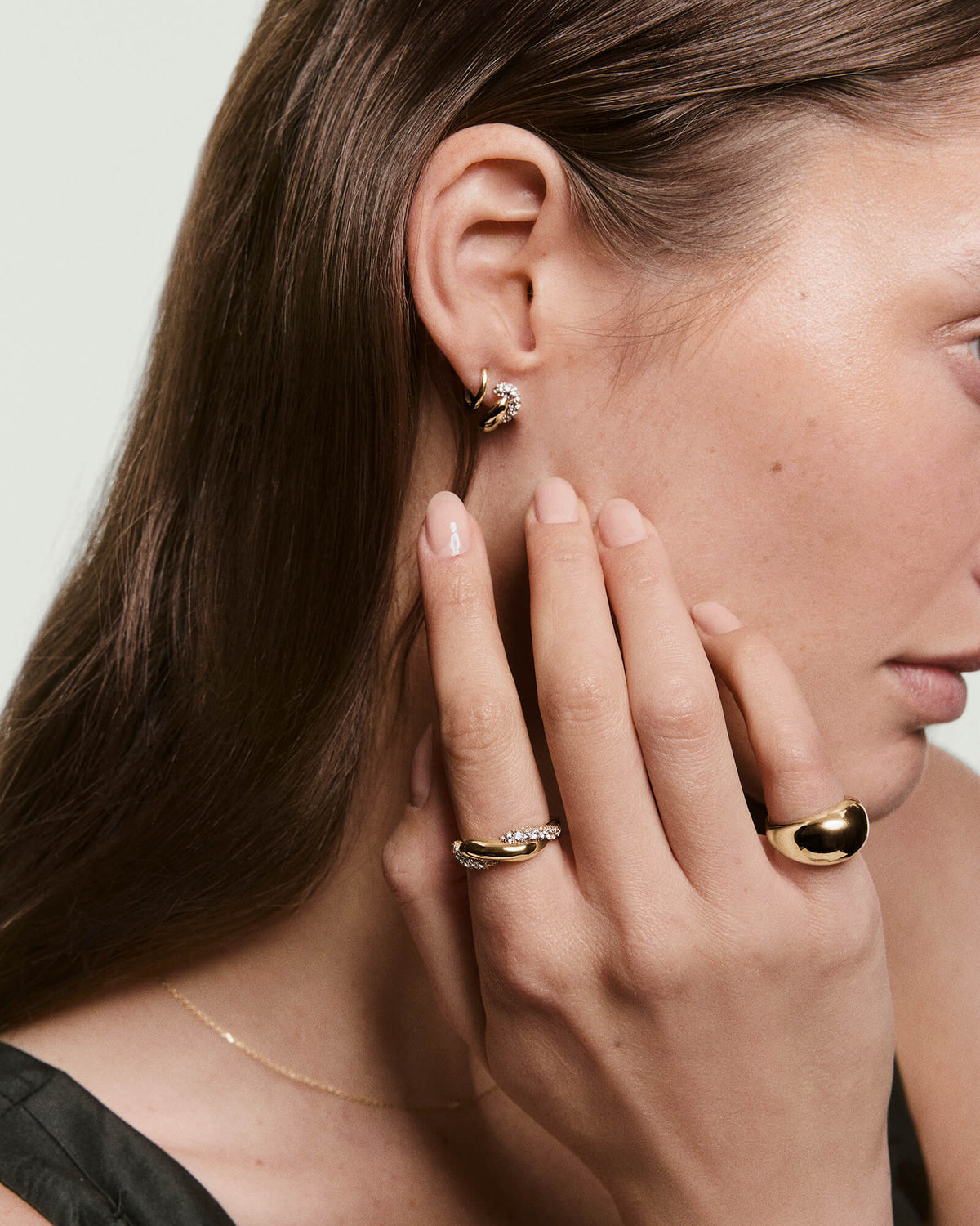 Brioche Pavé Lab Grown Sapphire Ring