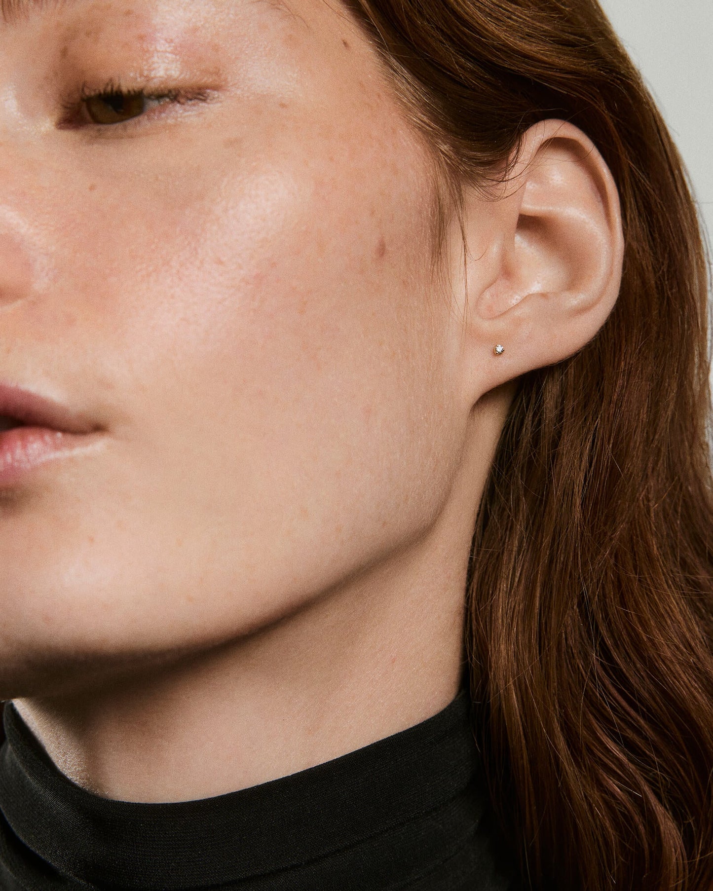 Tiny Prong Diamond Flat Back Stud