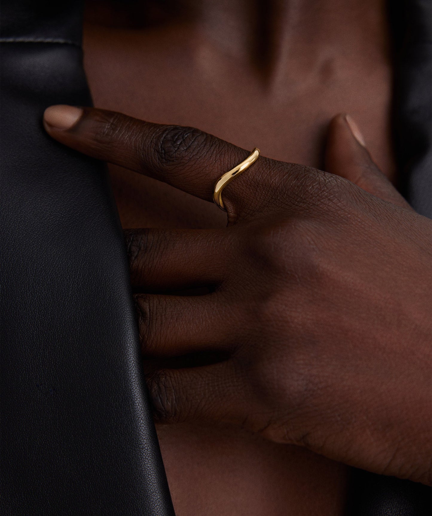 Dome Figure Slim Ring