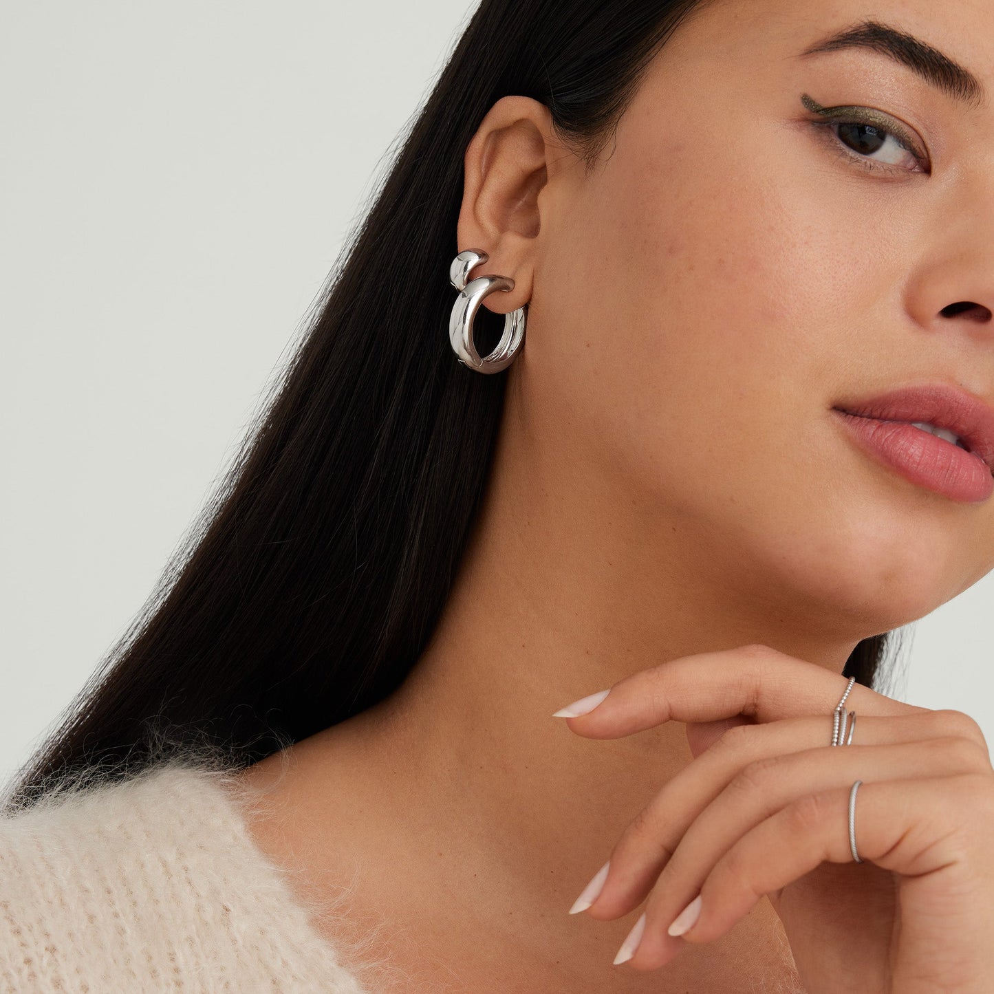 Chunky Large Hoops