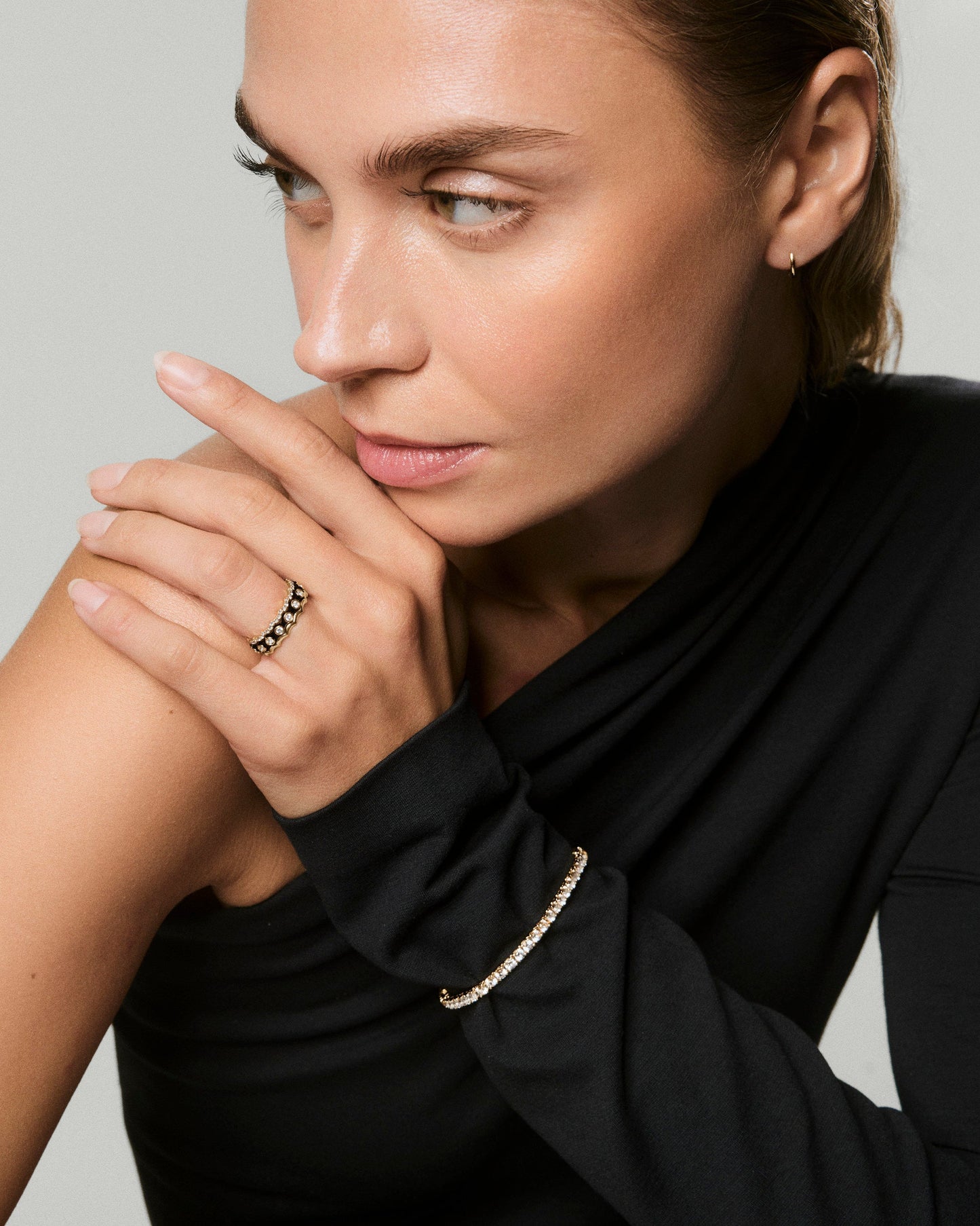 Charlotte Stacker Gemstone Enamel Ring