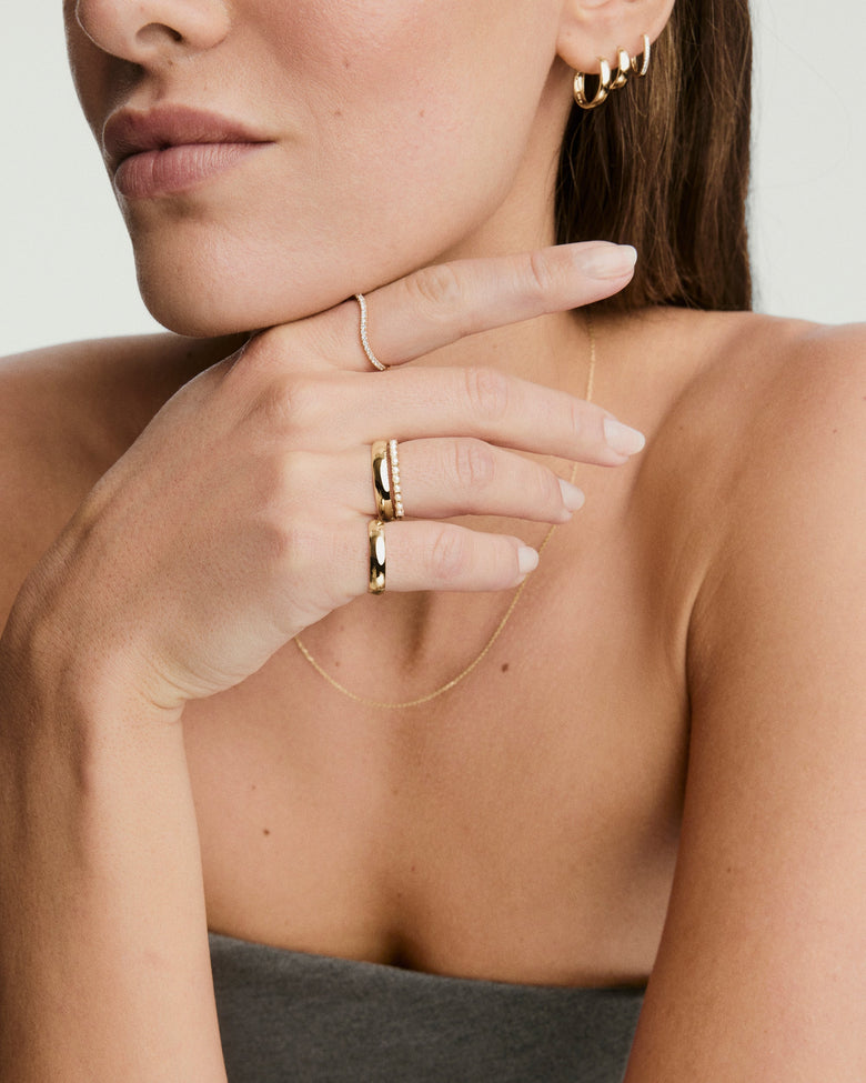 Pearl Half Eternity Ring Relaunch