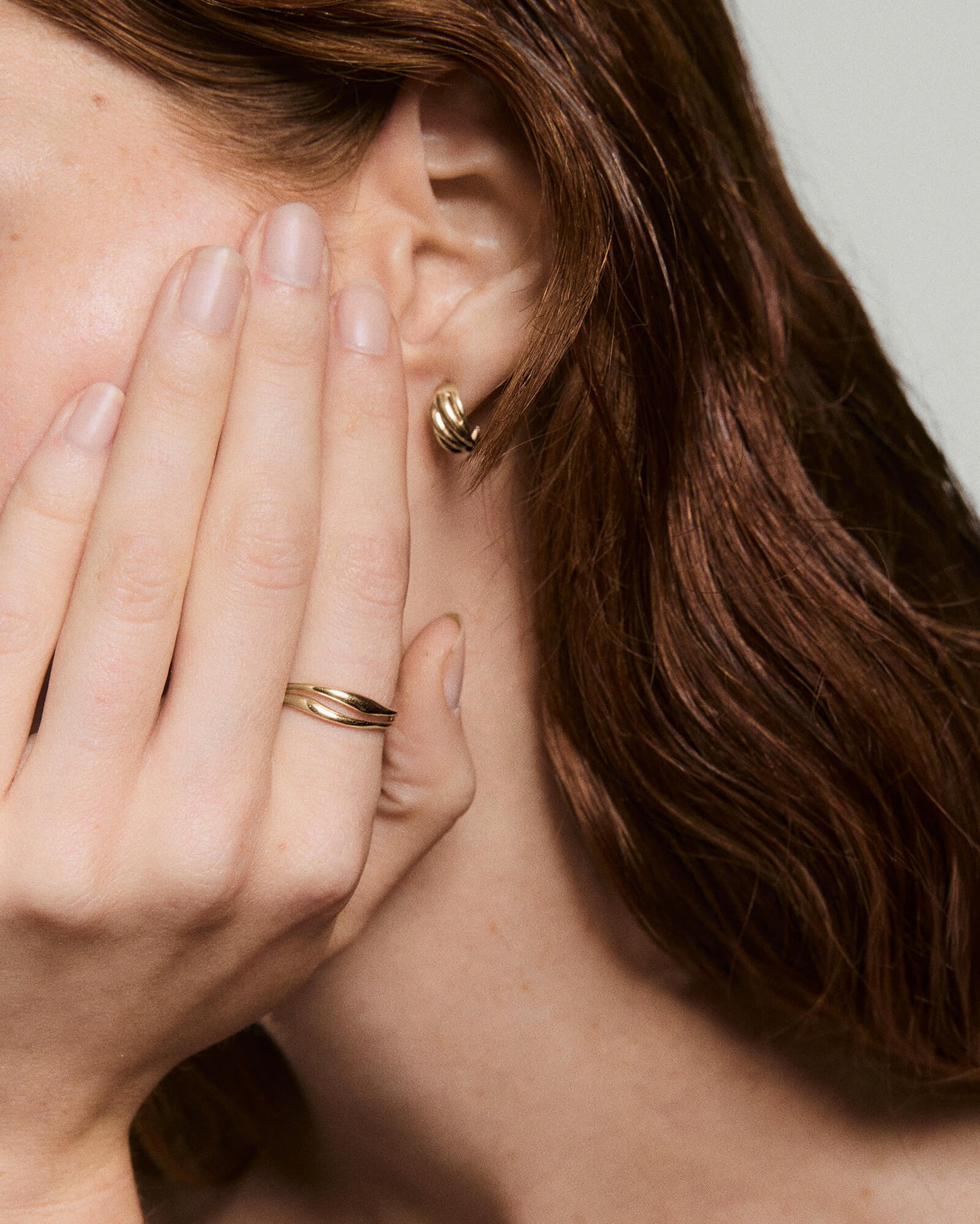 Texture Ring 14k | Salmon Gold