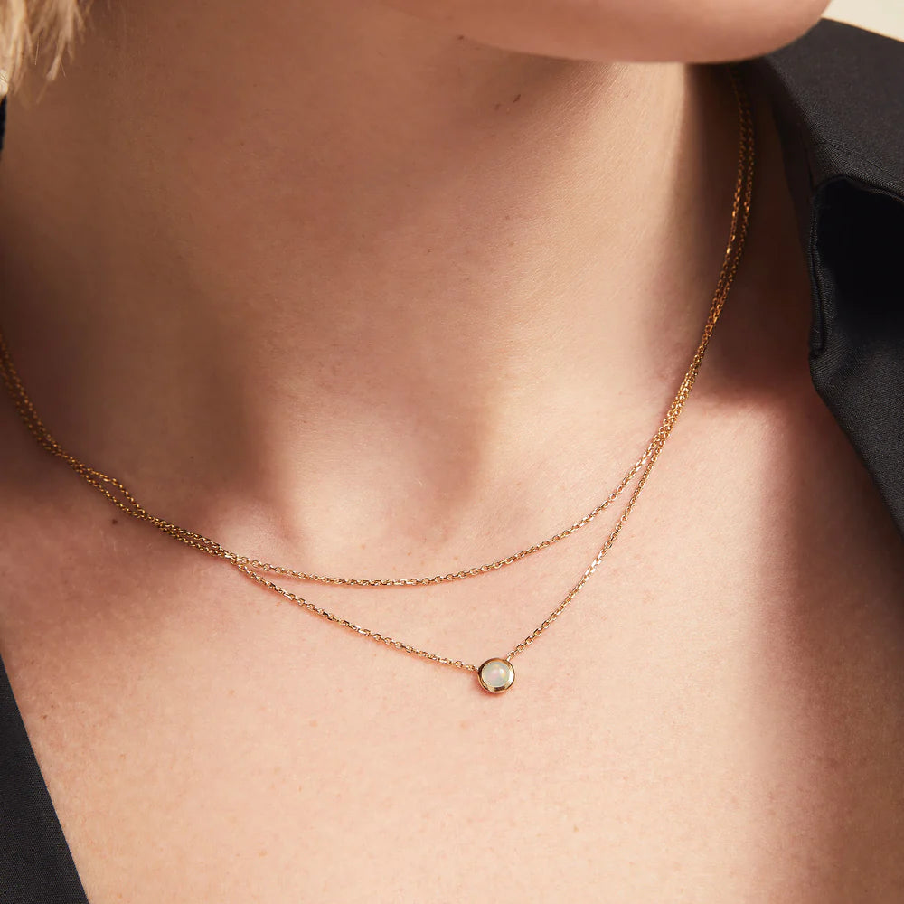 Layered Opal Necklace