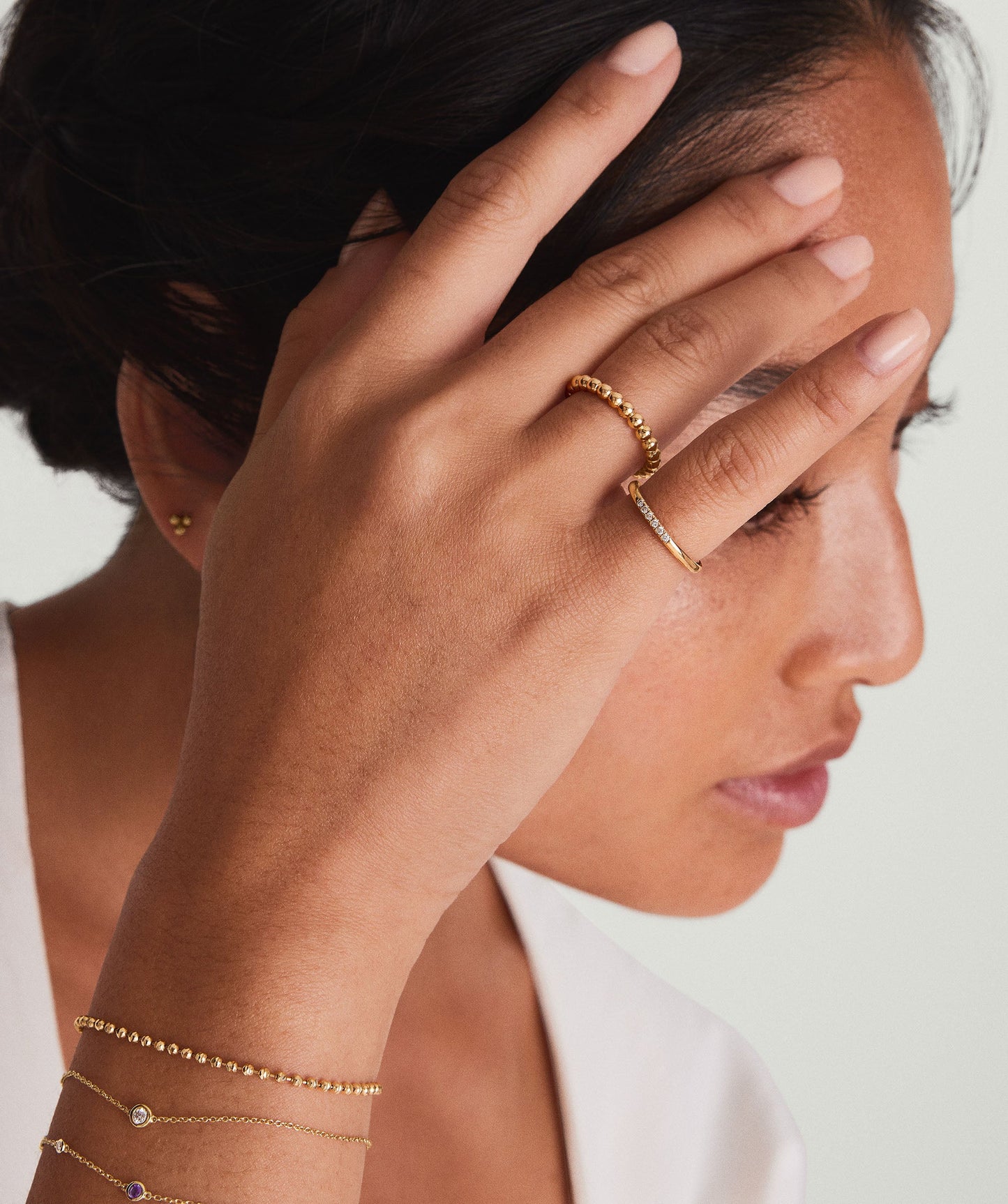Diamonds Line Ring