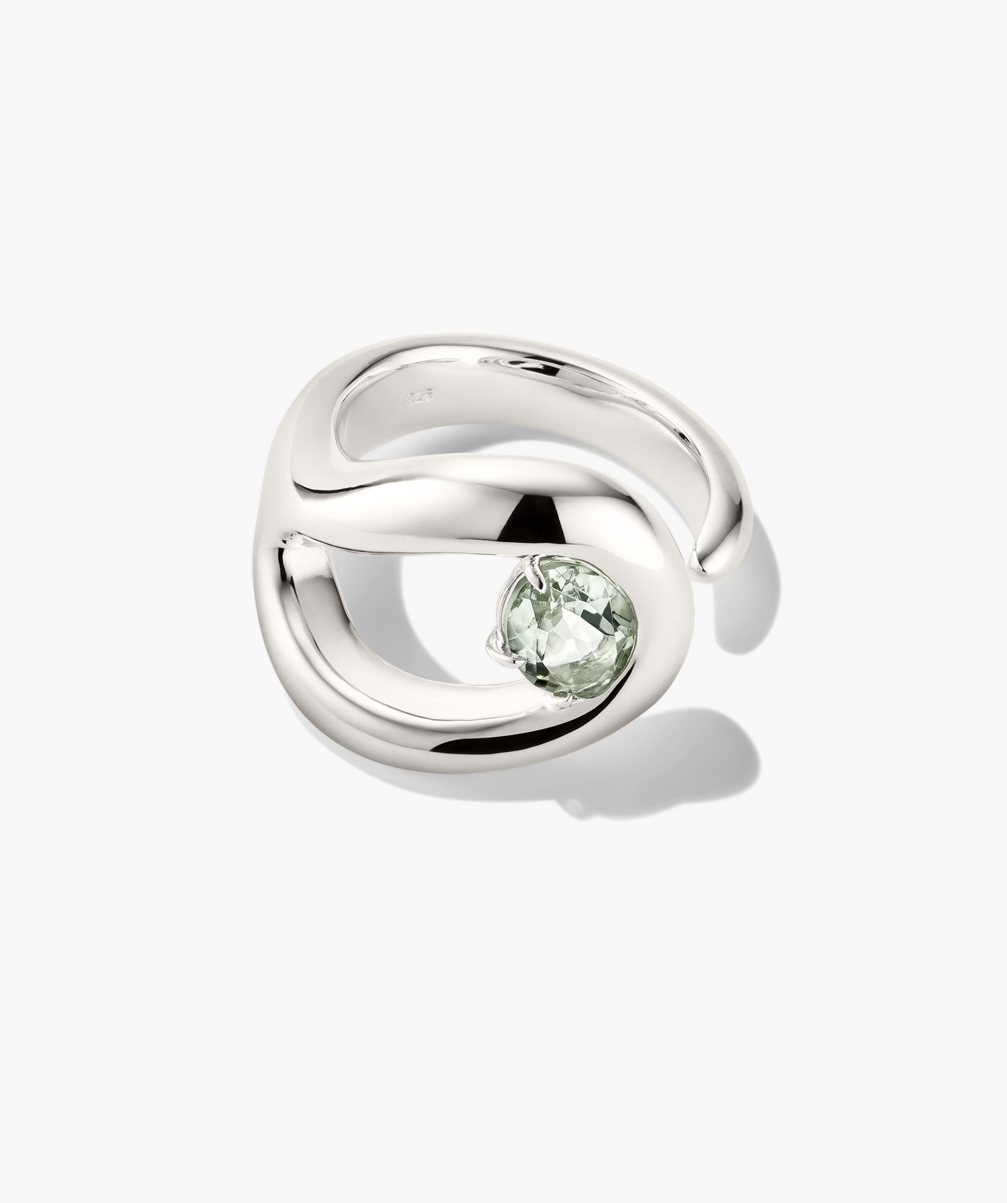Organic Dome Open Gemstone Ring