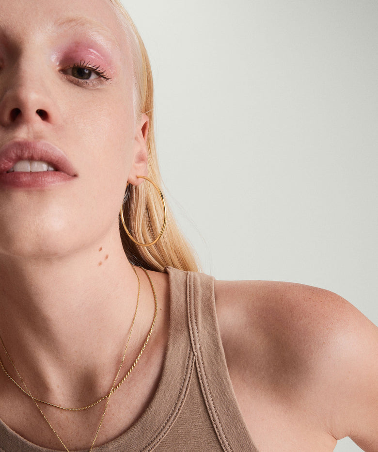 Oversized Thin Hoops