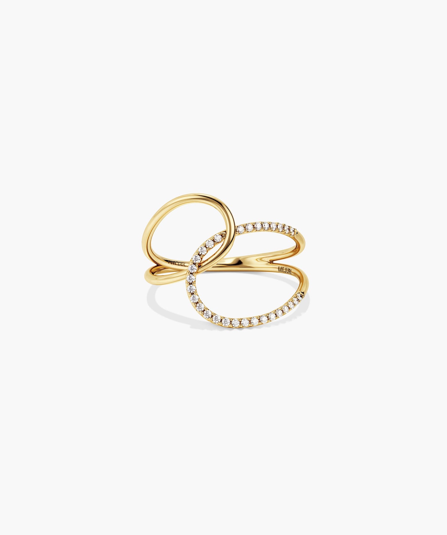 Interconnected Loop PavÃƒÂ© Diamond Ring