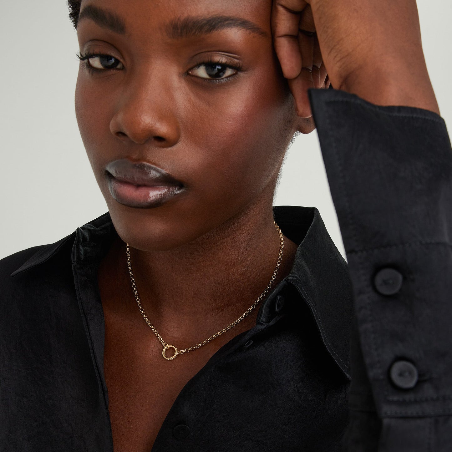 Rolo Chain Charm Necklace