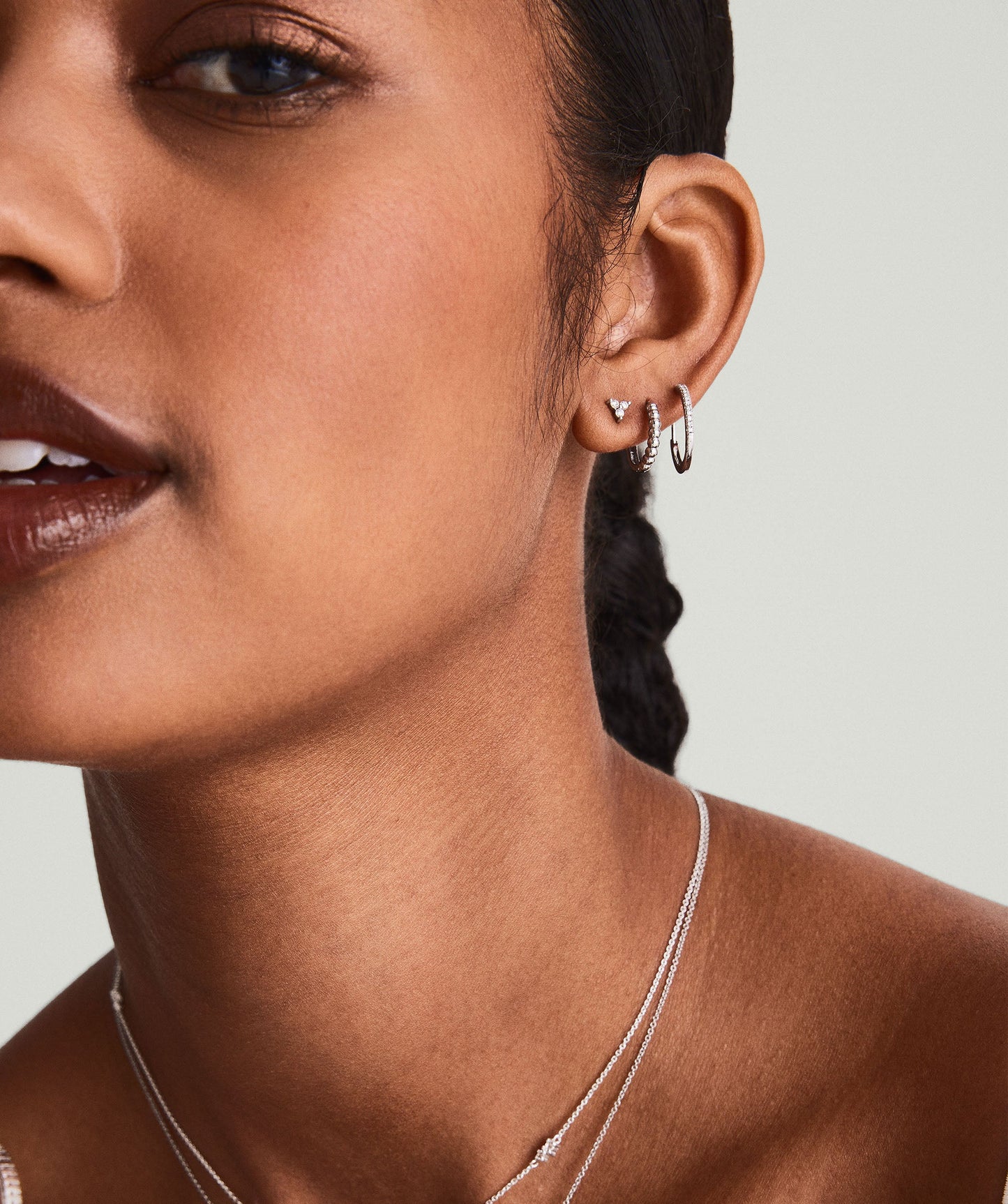 Mini Lotus Diamond Studs