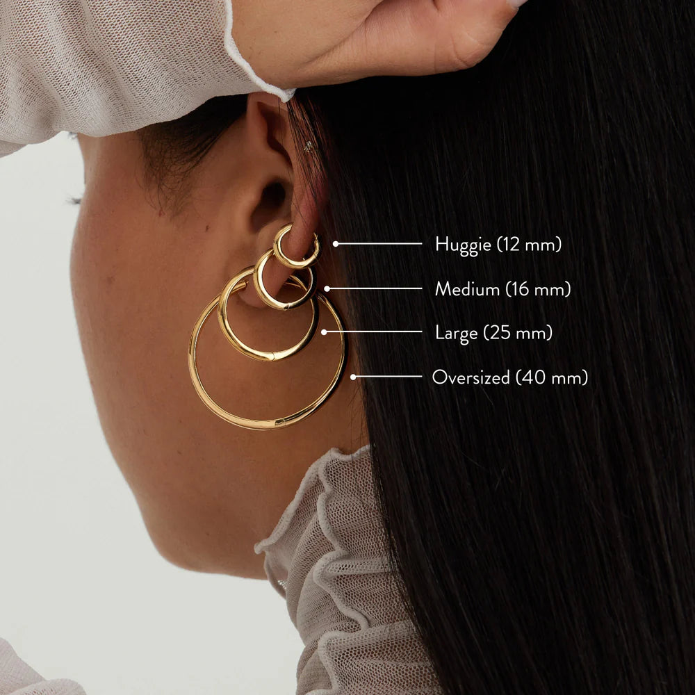 Tube Huggie Hoops