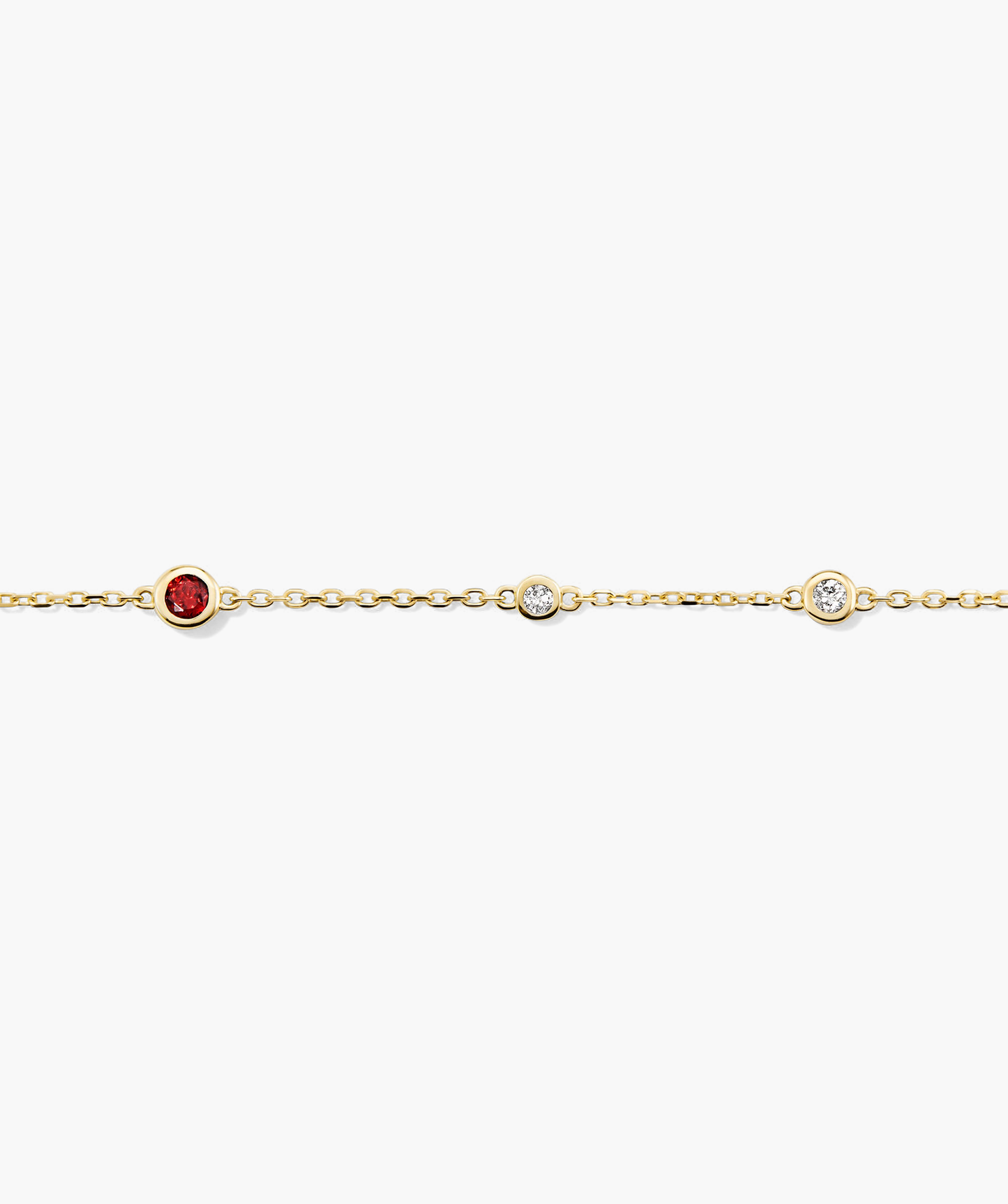 Multi Gemstone Station Bracelet