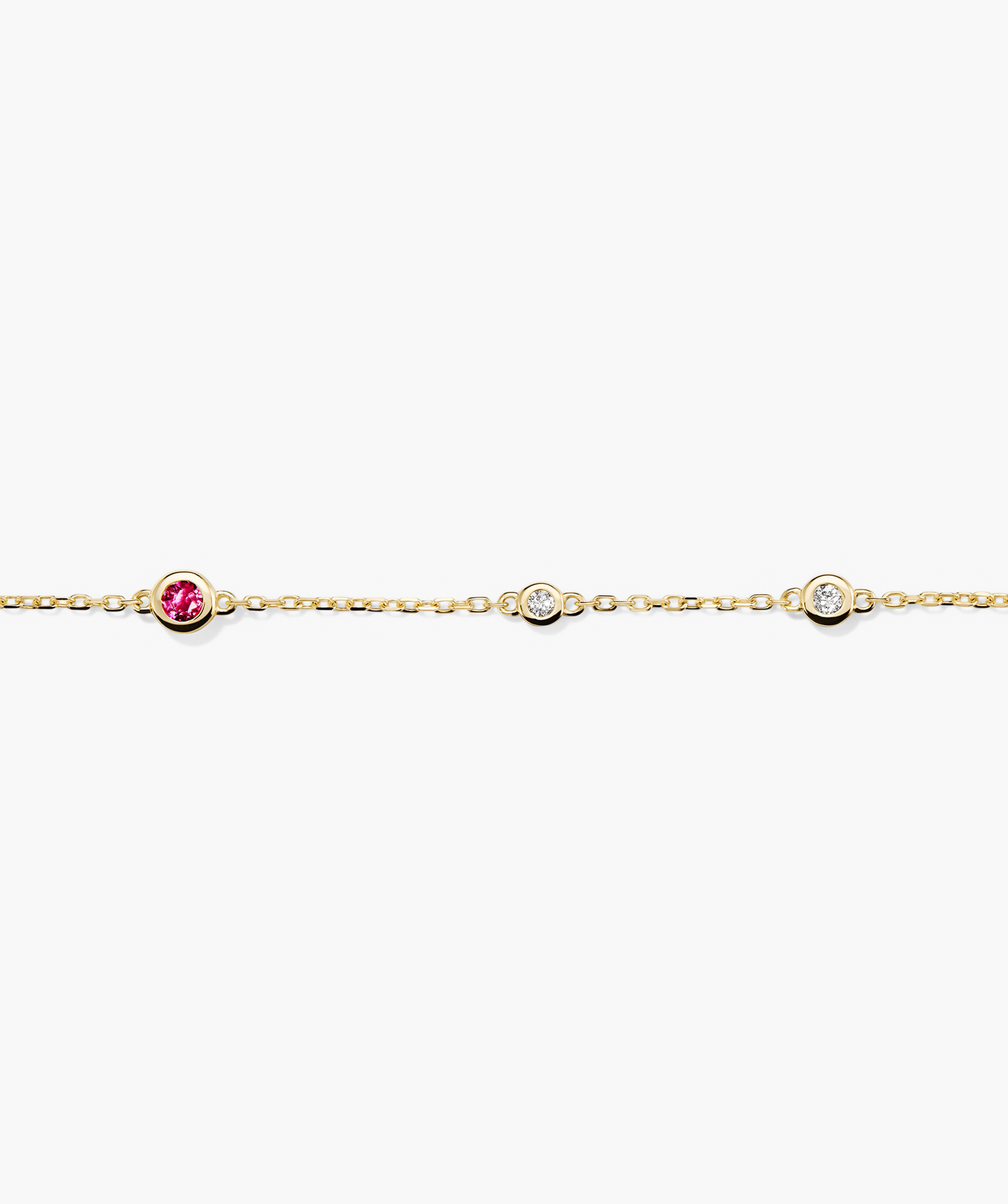 Multi Gemstone Station Bracelet