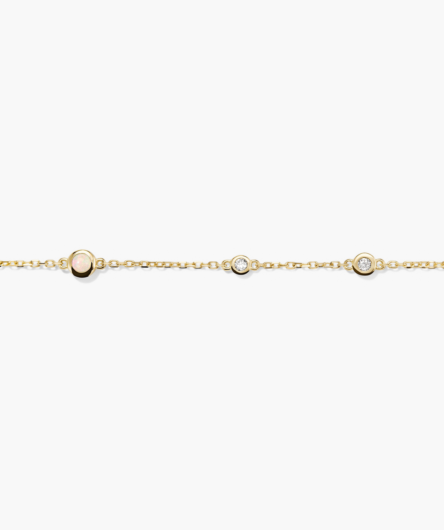 Multi Gemstone Station Bracelet