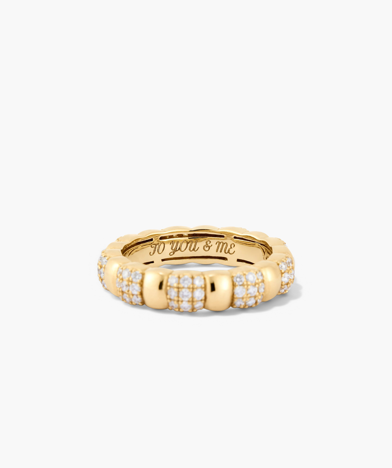 Pave Diamond Soft Charlotte Ring