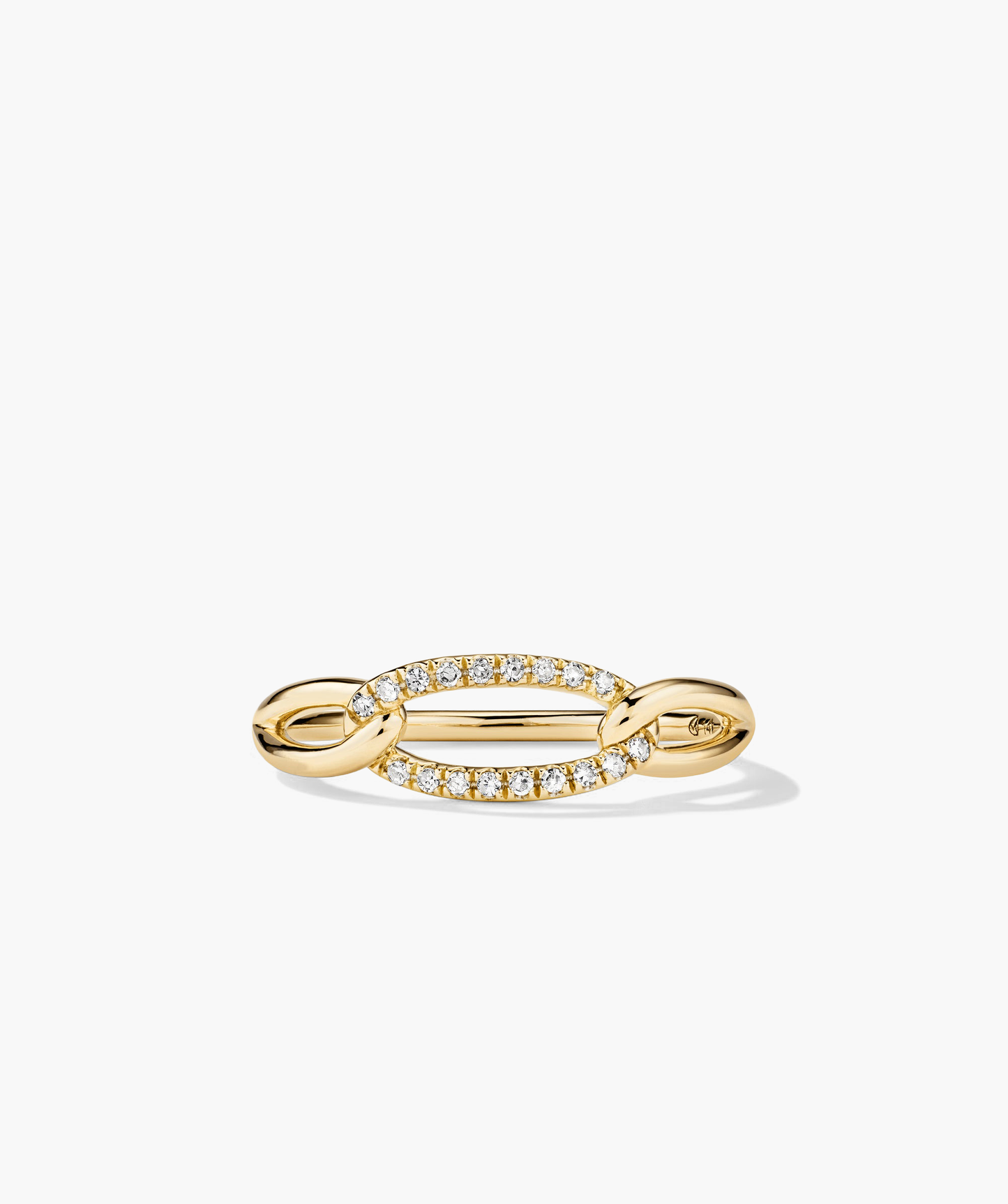 Pave Diamond Oversized Curb Ring